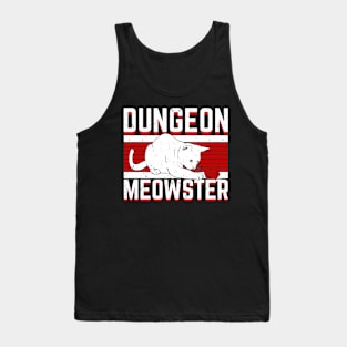 Dungeon Meowstar D20 Cat RPG Tabletop Gamer Gift Tank Top